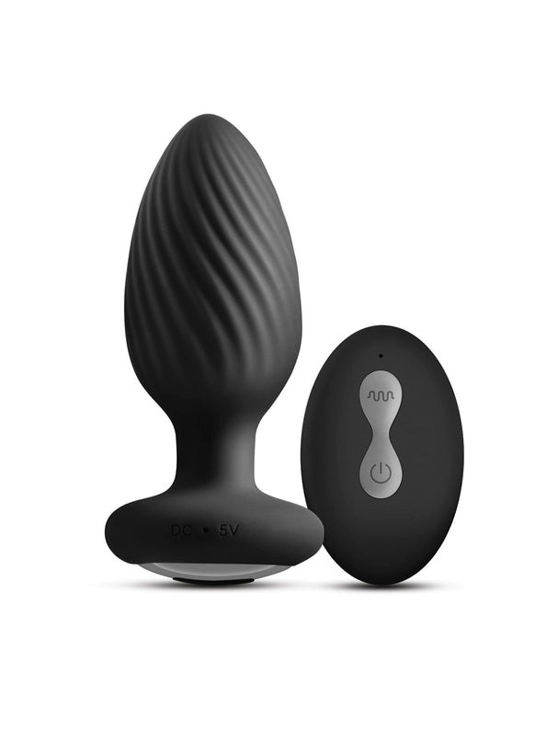 Anal Plug with Rotation and Remote - 8.8cm