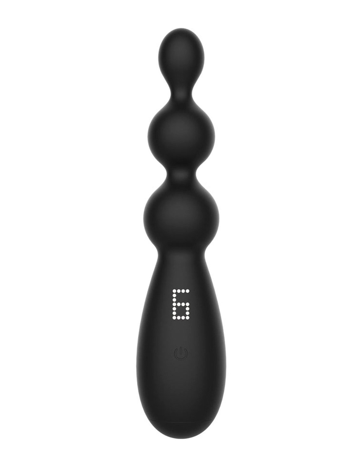 Anal Vibrator With Three Beads - 10.5cm