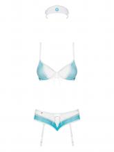 Obsessive Blue and White Tulle Nurse Costume – image 3