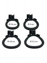 Extreme Chastity Cage with Lock and 4 Rings - 6cm – image 4
