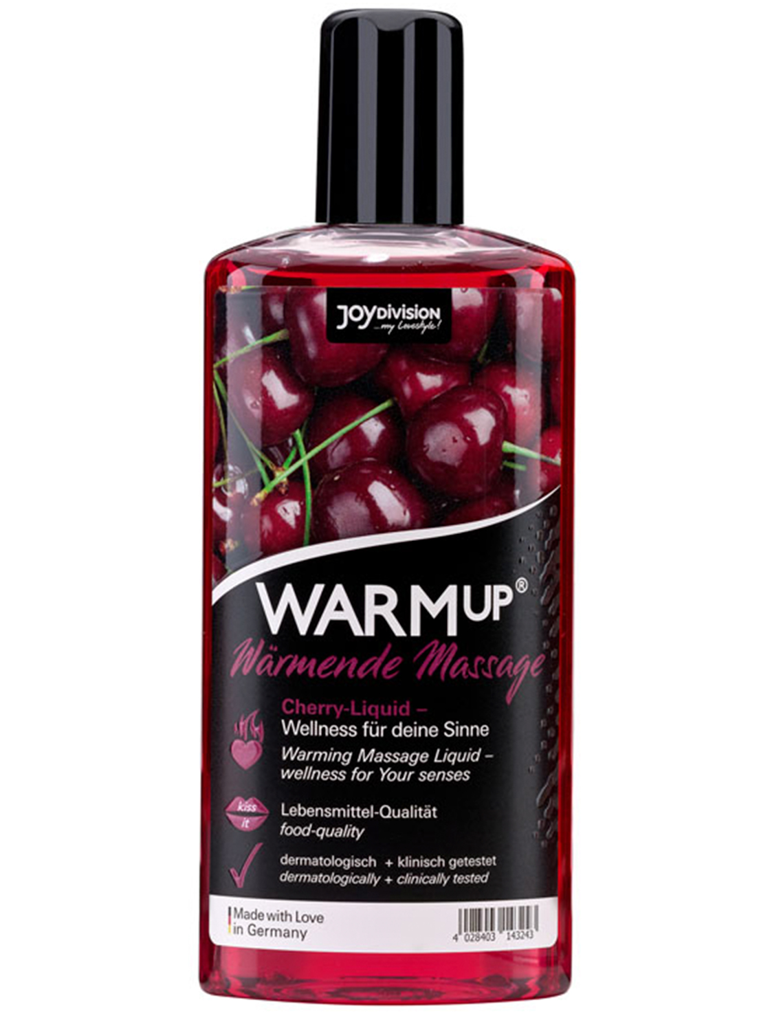 Edible Heat Effect Massage Oil - Cherry 150ml