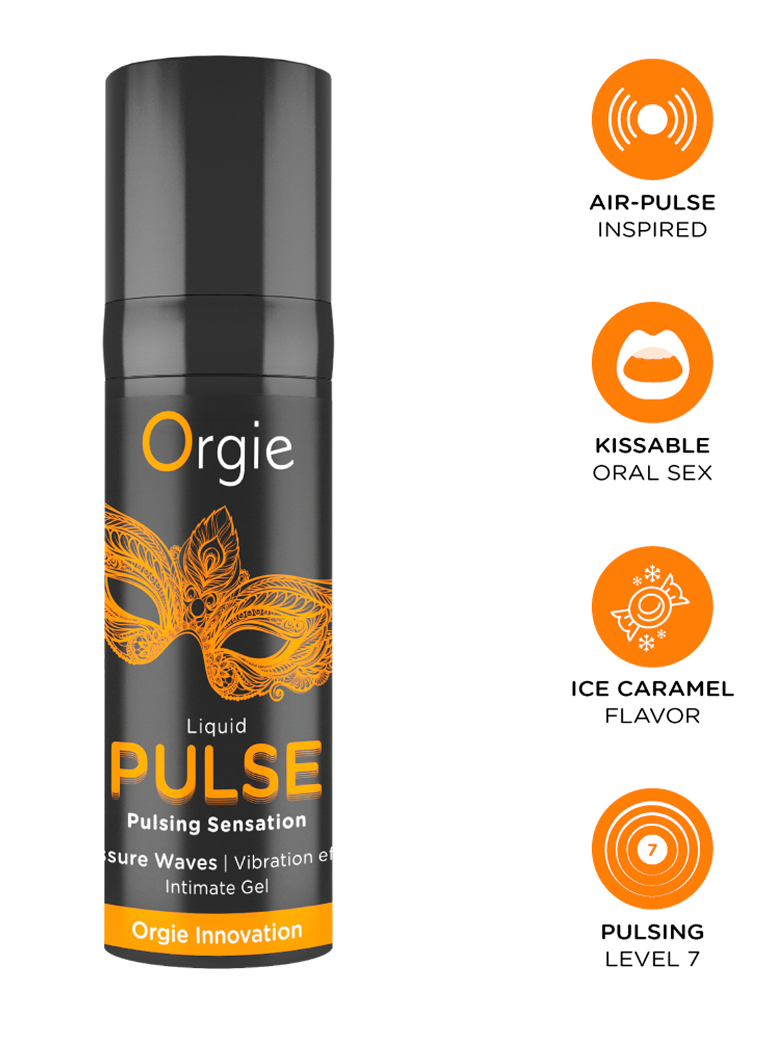 Edible Vibrating Stimulating Gel - Liquid Pulse Iced Caramel