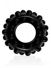 Erection Ring with Protrusions - Black Power Plus
