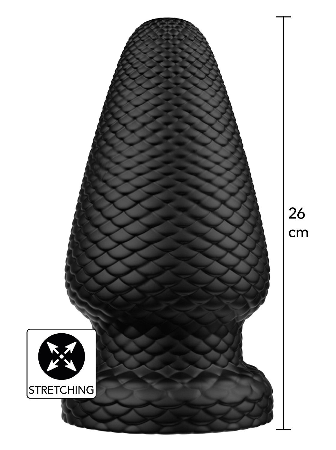 Extreme Giant Dragon XXXL Textured Giant Anal Plug - 19cm