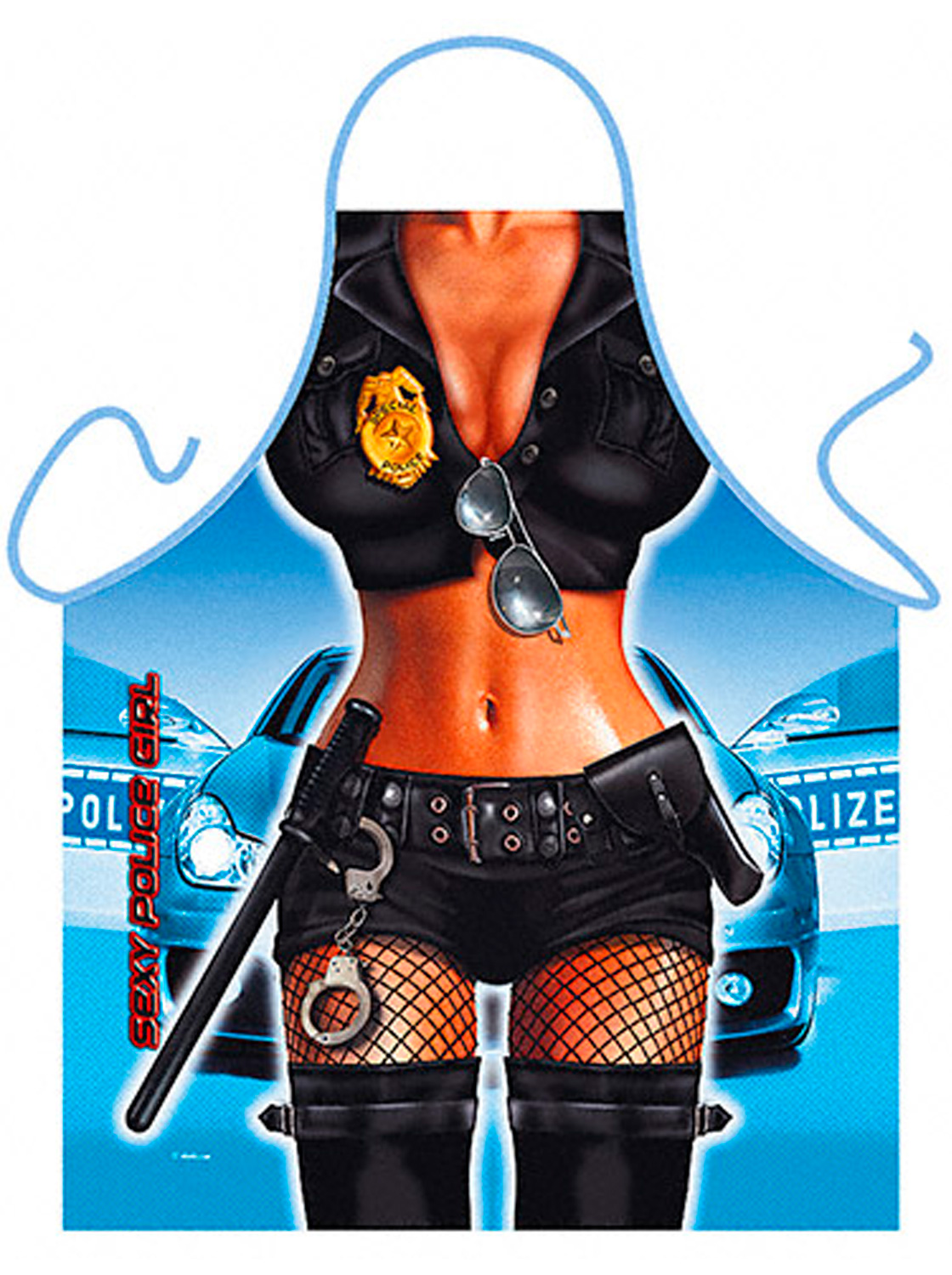 Humorous Apron - Sexy Police Woman