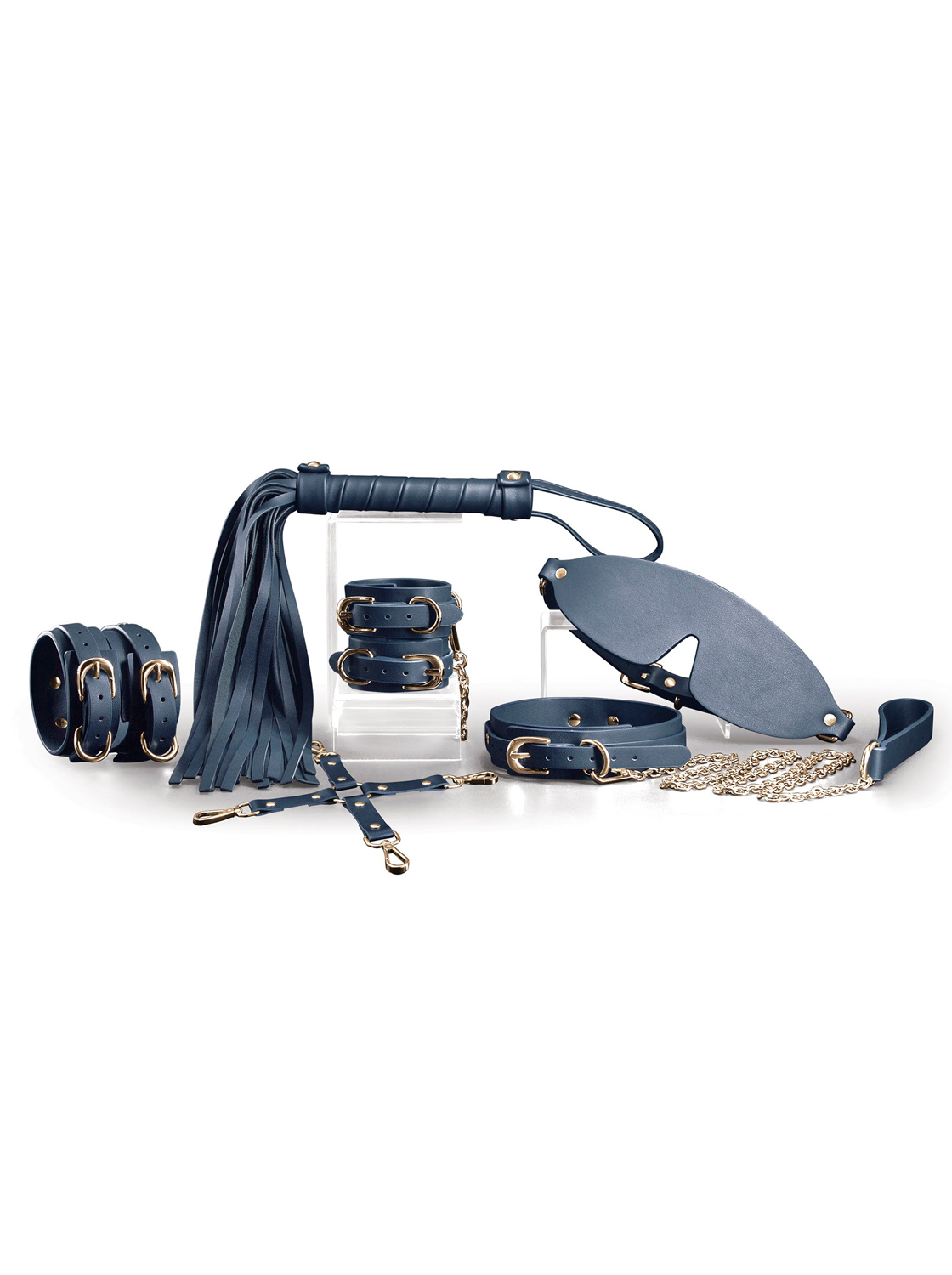 Kit 6 Pieces Bondage - Blue & Gold