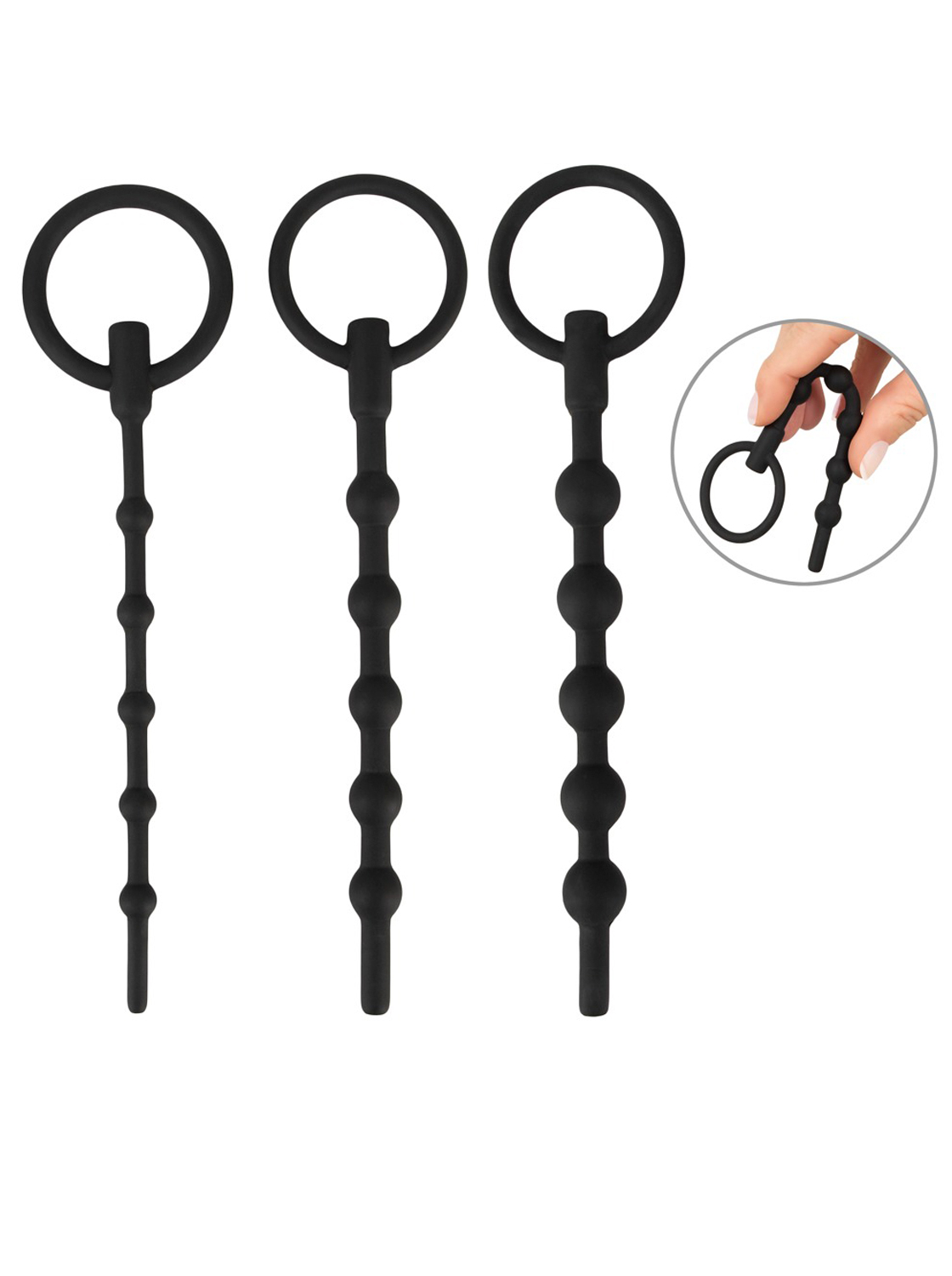 Kit with 3 Urethral Stimulators - Silicone