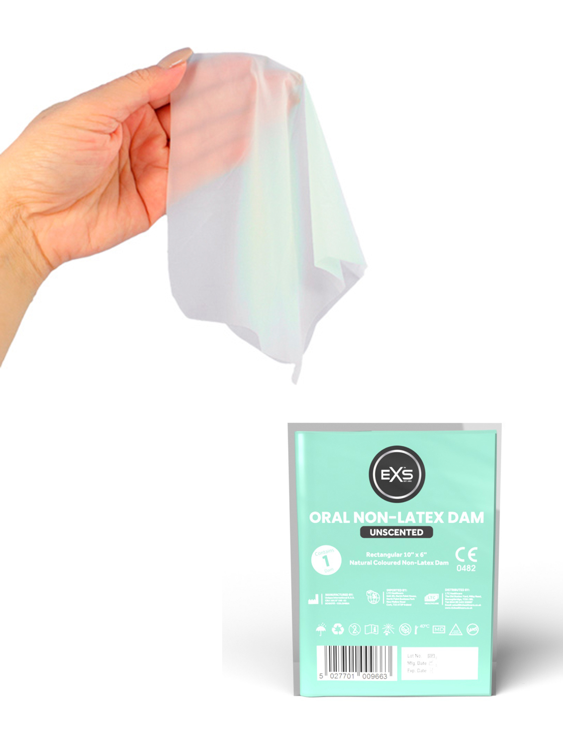 Latex-Free Female Oral Sex Barrier – Single Unit