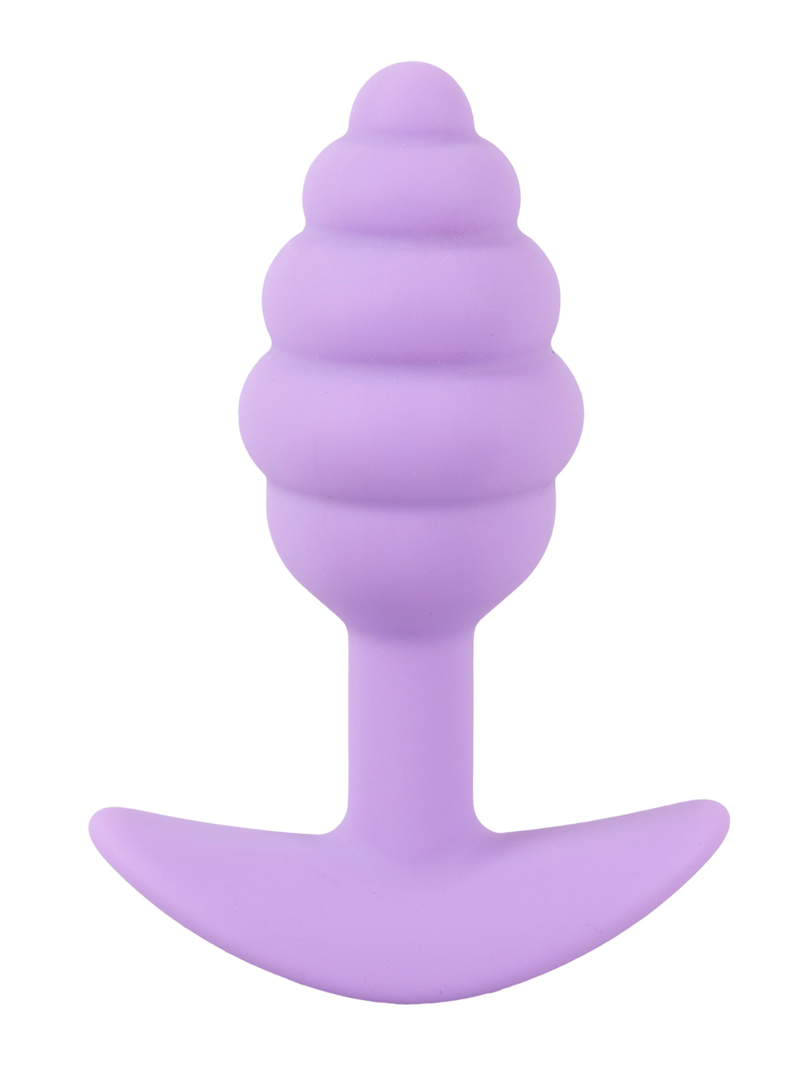 Mini Ribbed Anal Plug for Beginners - 6.2cm