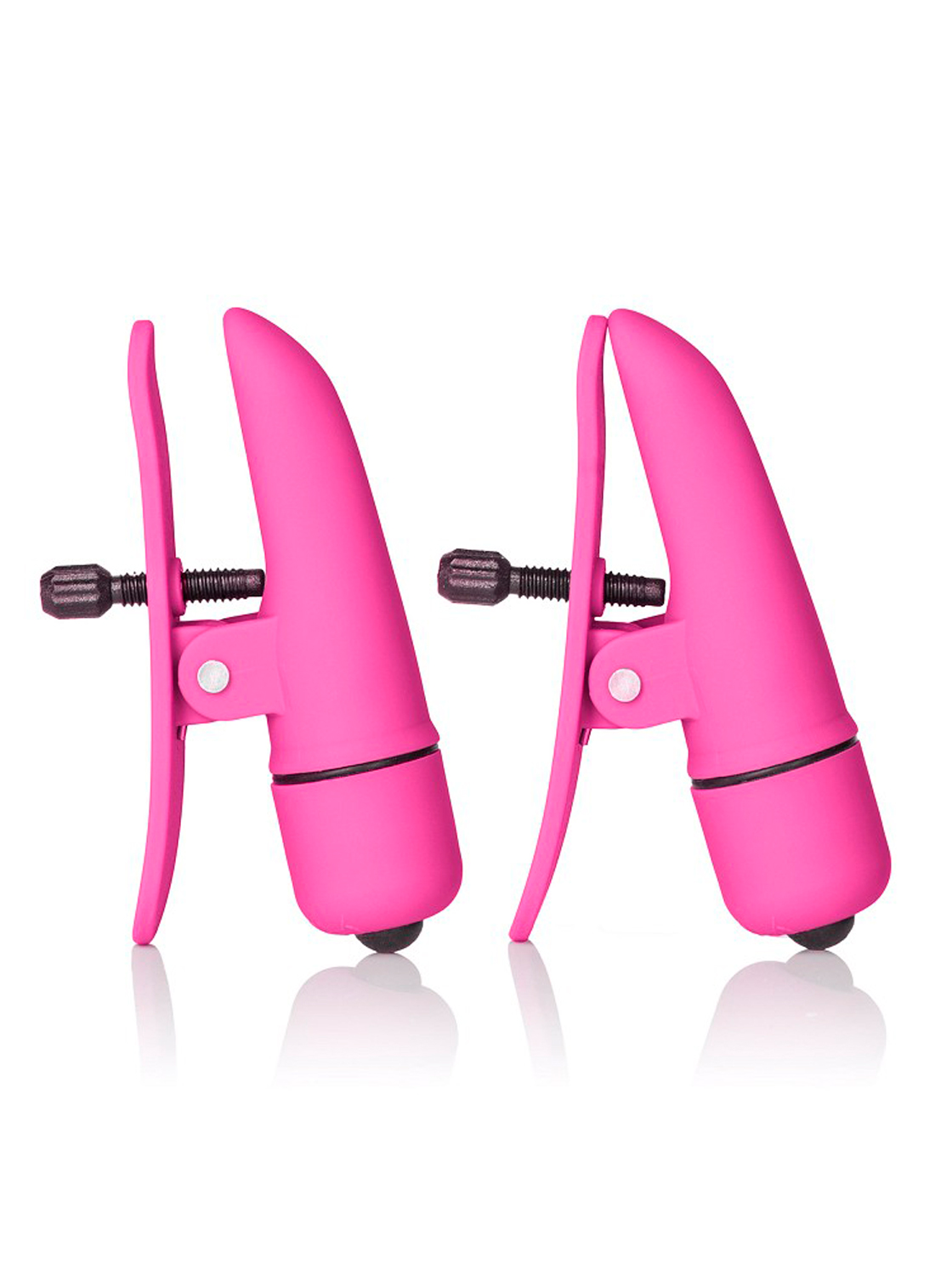 Nipple Clamps with Vibration - Pink
