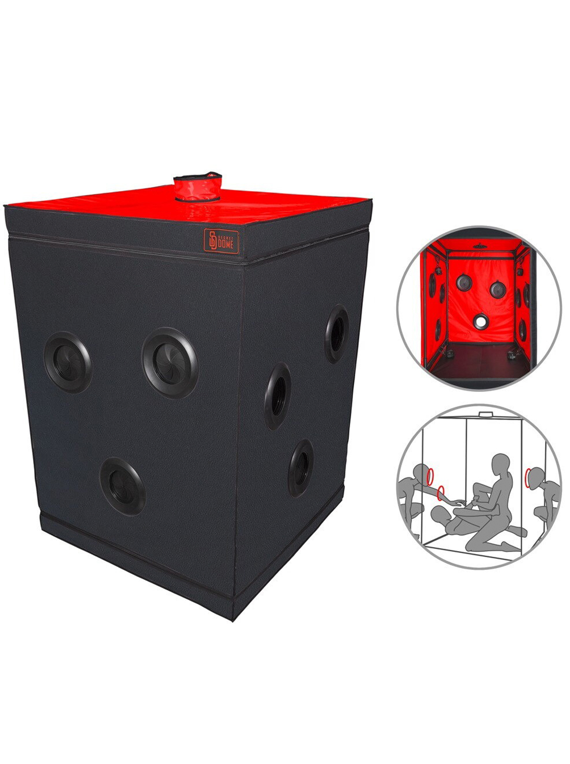 Opaque BDSM Box With Glory Holes