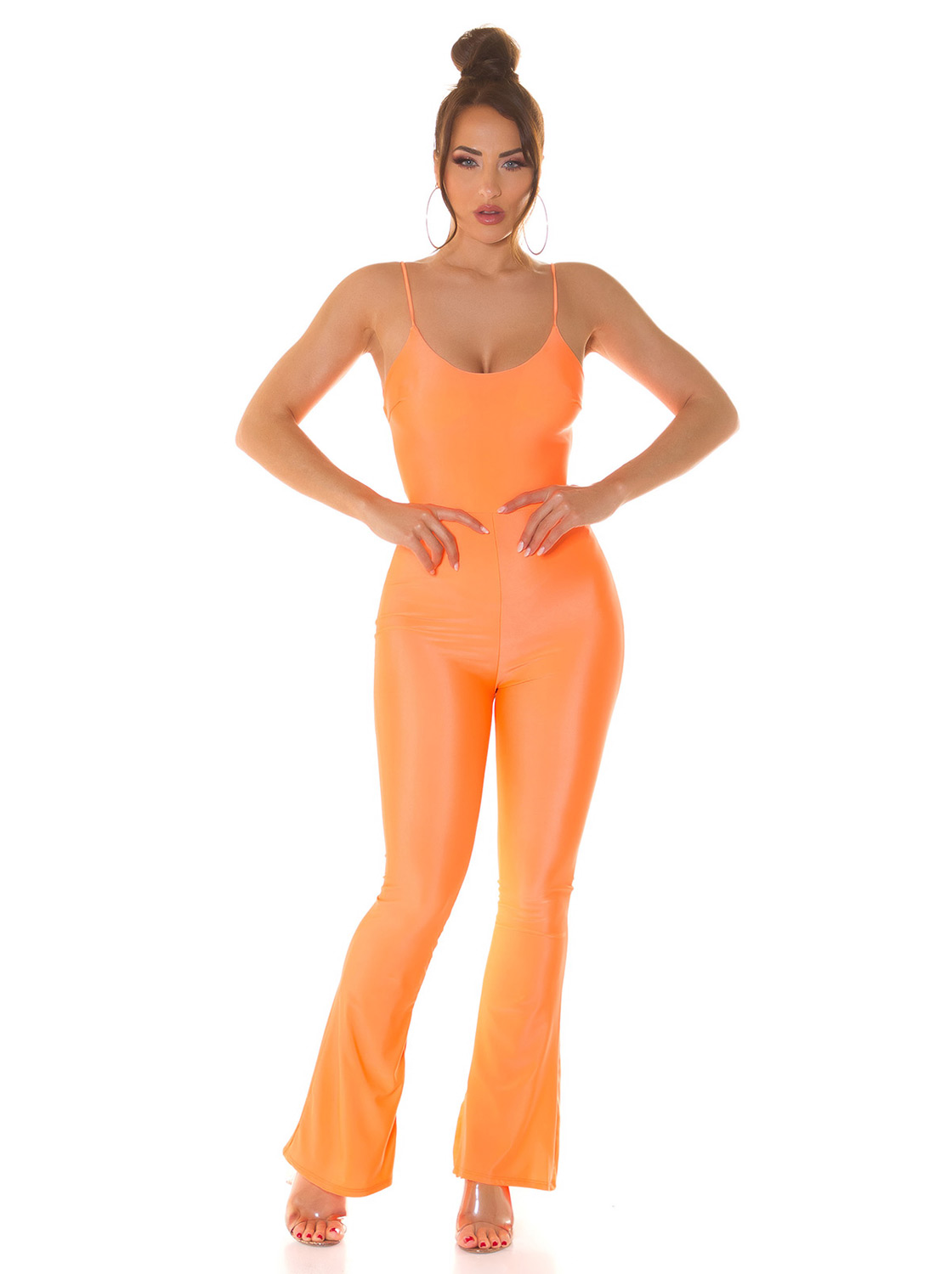 Orange Neon Cyndi Jumpsuit
