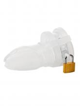 Penis Chastity Cage with Padlock - 11.6cm – image 3