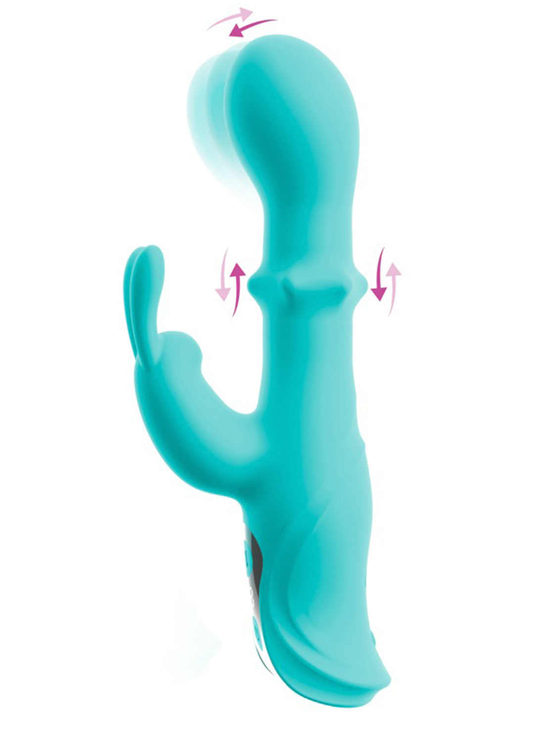 Rabbit Vibrator with Sliding Ring and Tilting Head - Oriven