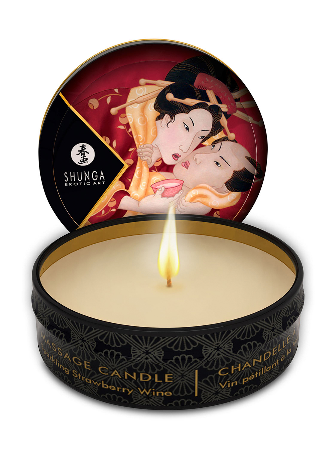 Romance/Rosé Wine Massage Candle - Shunga®