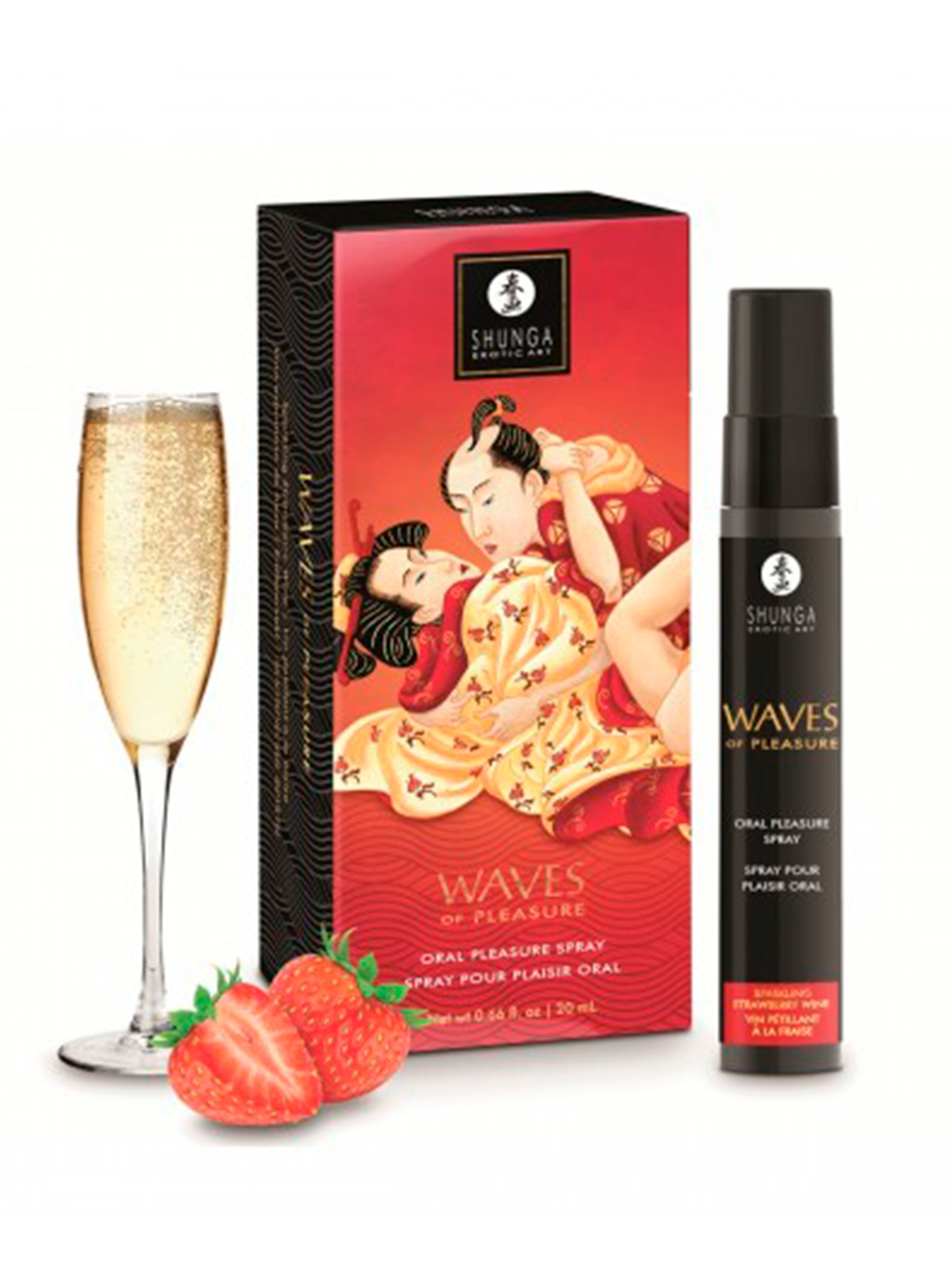 Salivation Spray for Oral Sex - Sparkling Strawberry Wine 26ml