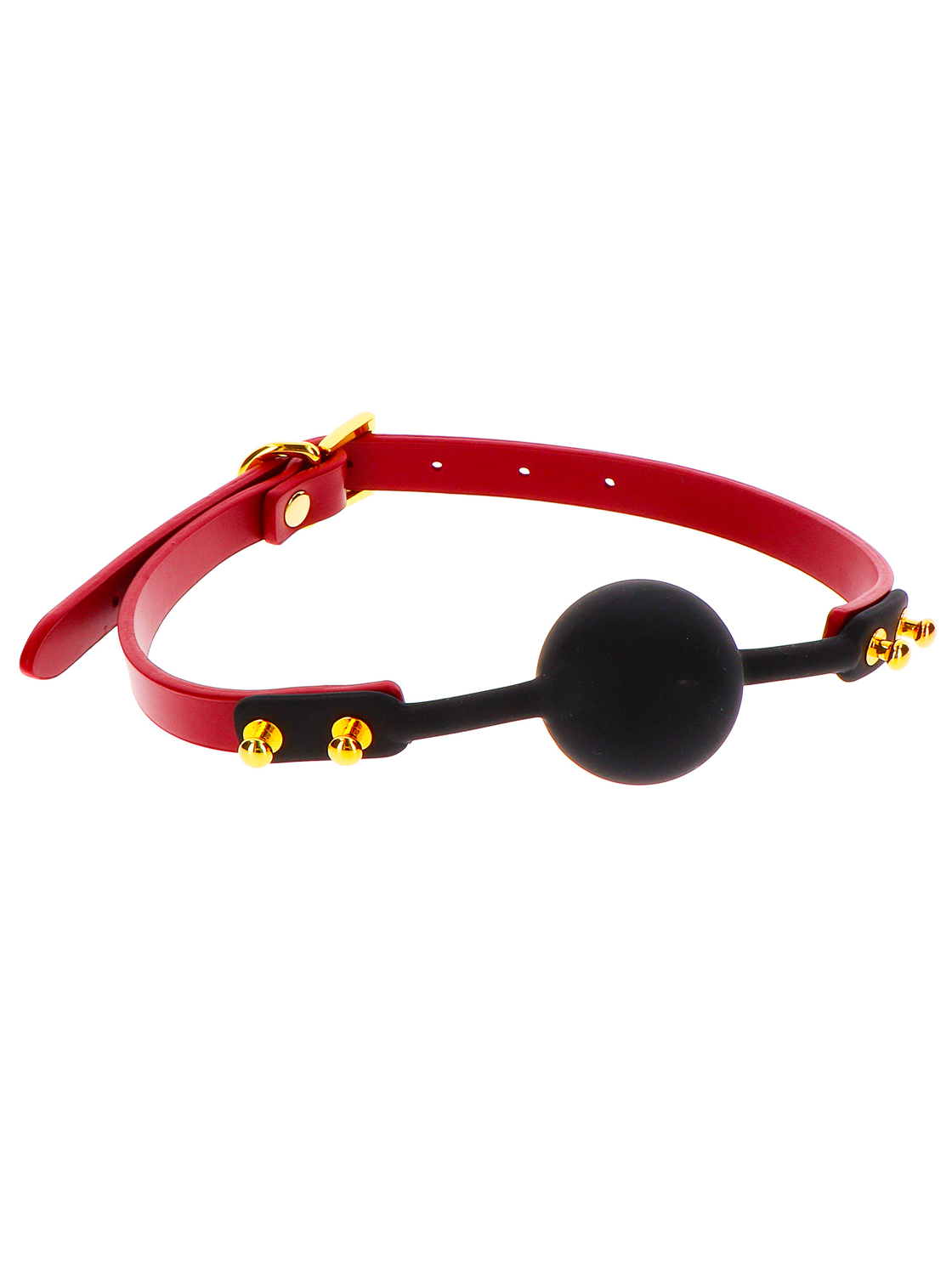 Silicone Gag and Vegan Leather - Bordeaux