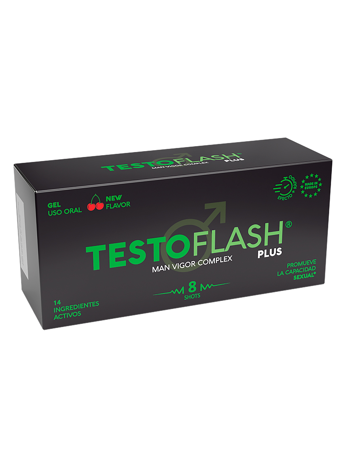 Testoflash Natural Afrodisiac Gel - 8 Units Cherry