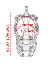 Transparent Chastity Cage - 9.5cm – image 4
