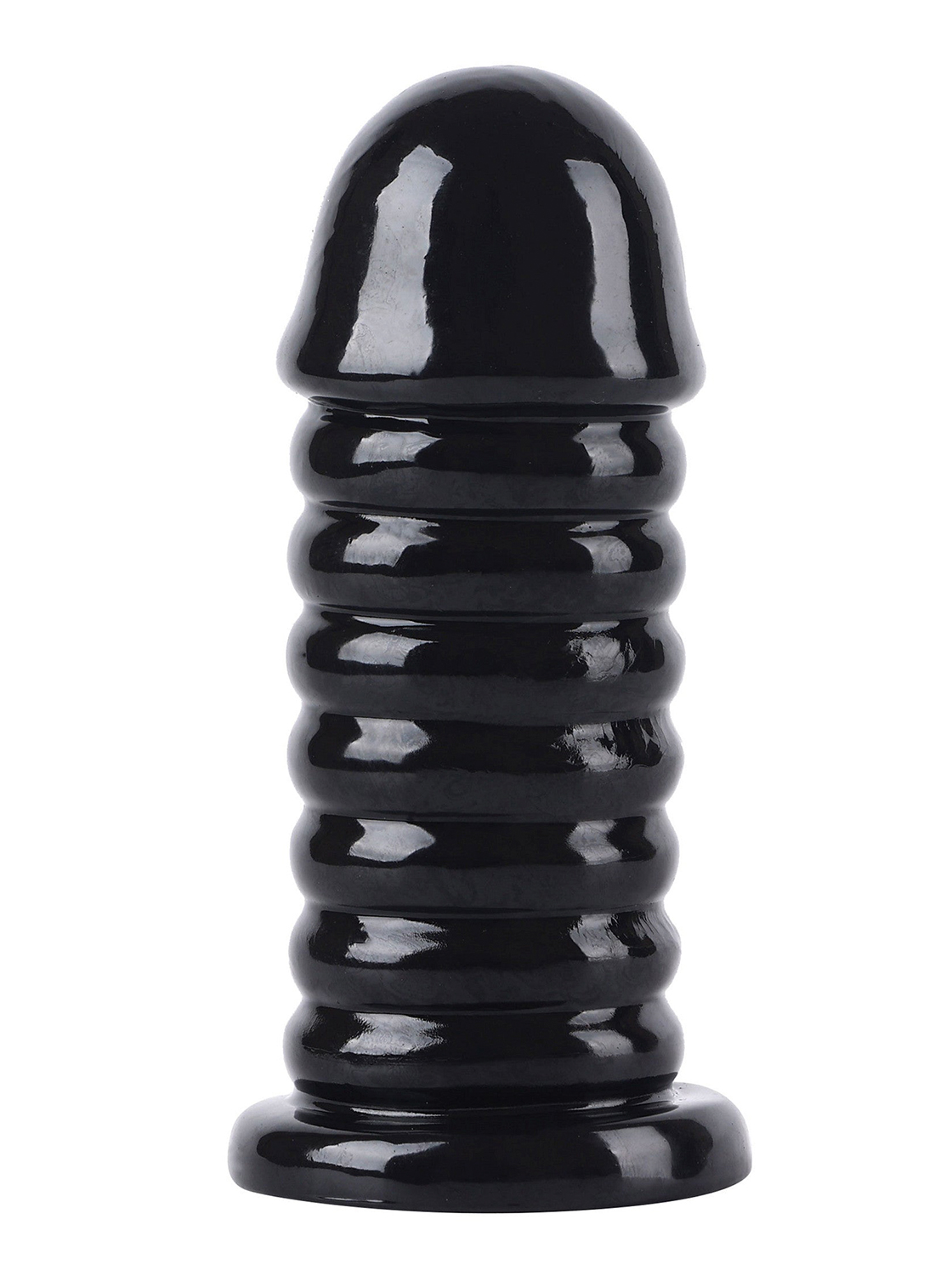 Extreme XXL Ribbed Anal Plug - 16cm