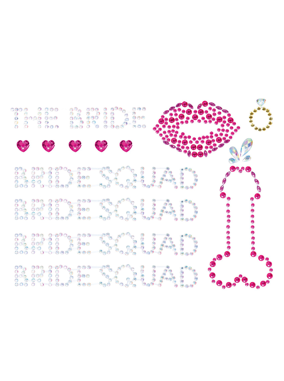 Adhesivos de Joyas para el Cuerpo Bride Squad