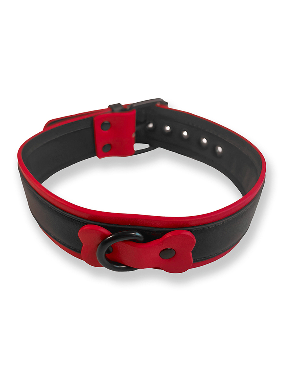 Collar de Perrito - Negro y Rojo