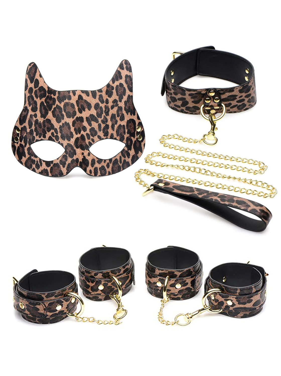 Conjunto BDSM Leopardo