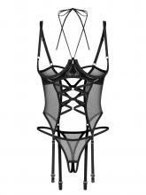 Obsessive Conjunto Corsé sin Copas y Tanga Abierta - Dominna – imagen 5