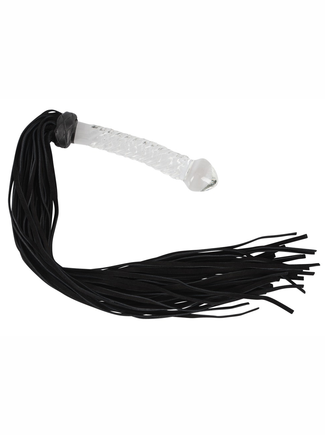 Flogger con Dildo de Vidrio