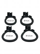 Extreme Jaula de Castidad con Cerradura y 4 Anillos - 9 cm – imagen 4