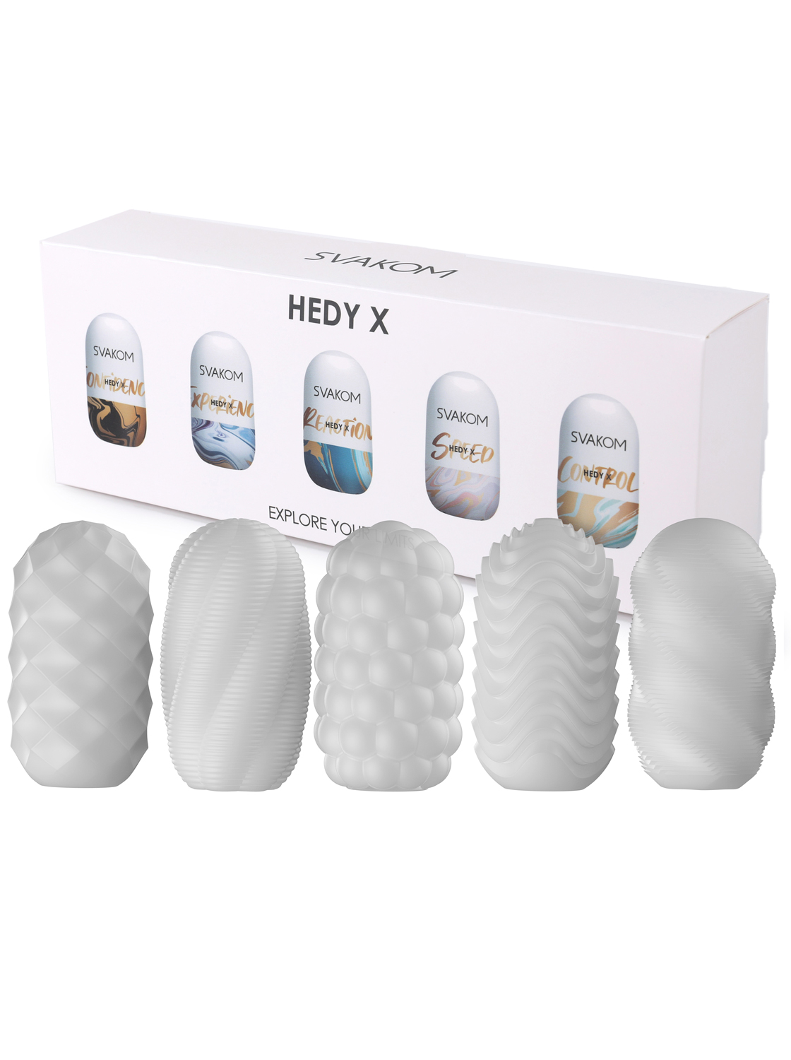 Kit De 5 Masturbadores Svakom Hedy X