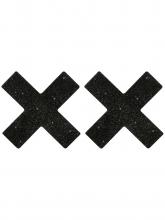Cottelli Accessoires Pezoneras Brillantes - Cruz Negra – imagen 1
