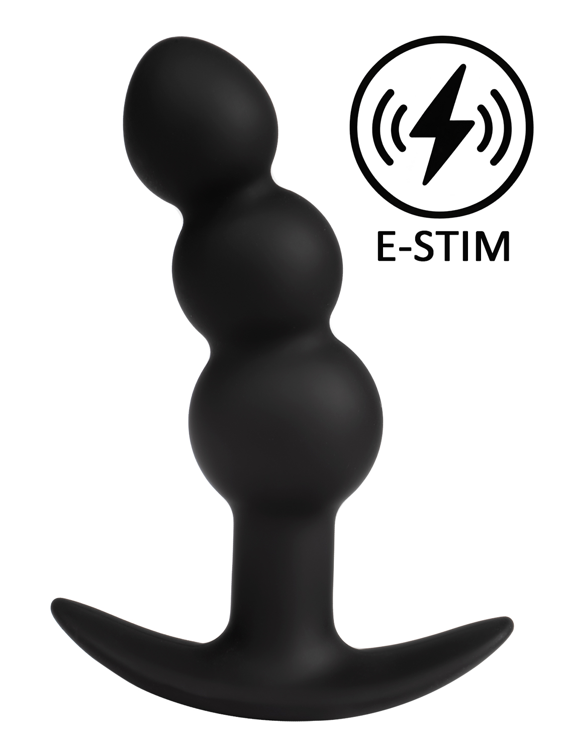 Rimba Eletro Play Plug anal de electroestimulación - 8,5 cm Negro