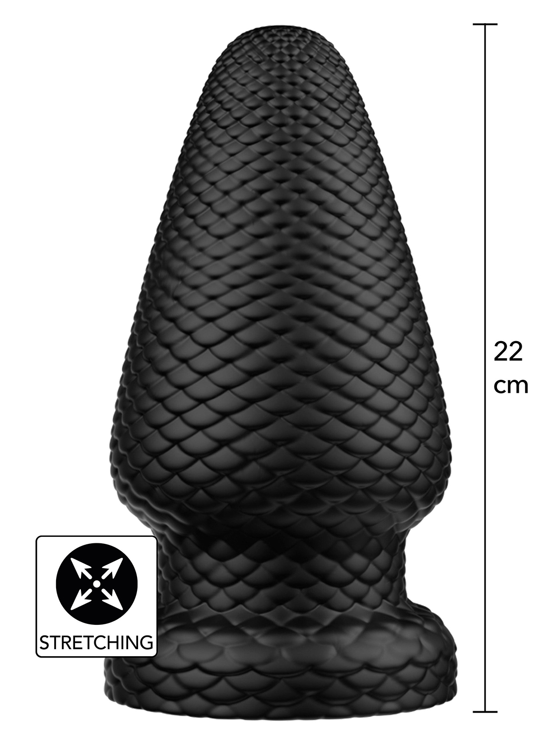 Extreme Plug Anal Gigante con Textura de Escamas - 16cm Giant Dragon XXL