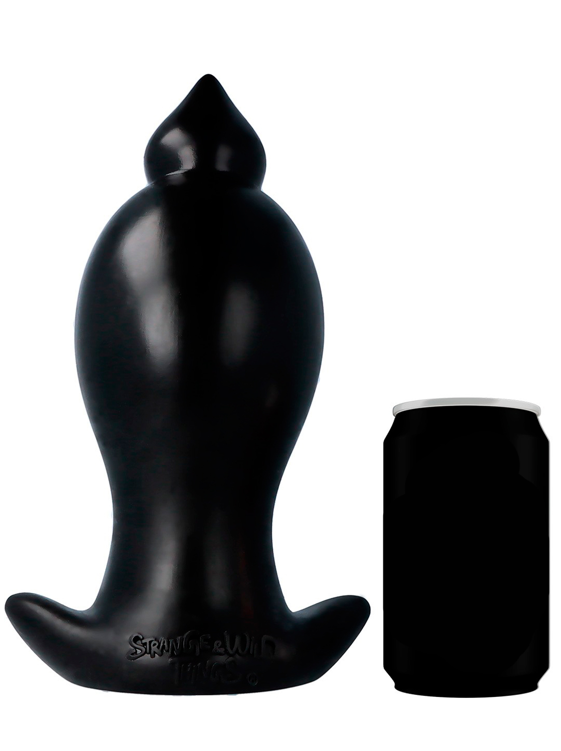 plug anal gigantes Realistic big butt plug Intruder - Plug Anal Gigante - Flexível 59 x 5,5cm  - cor preto - Tulipa Sex Shop main image 1