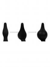 Rimba Eletro Play Plug Anal Inflable con Electroestimulación - 12 cm Negro – imagen 6