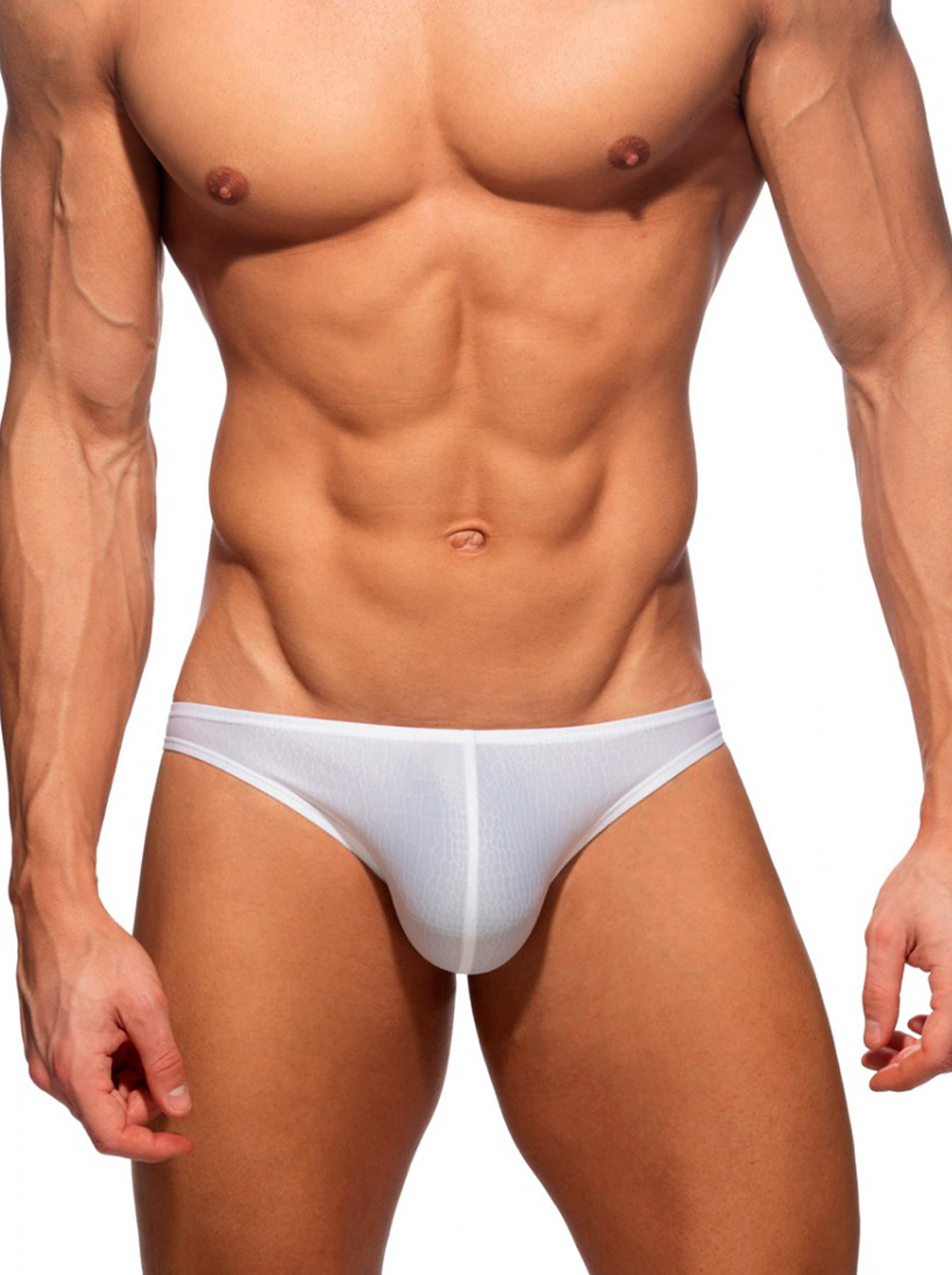 Slip Con Estampado de Reptil - Blanco