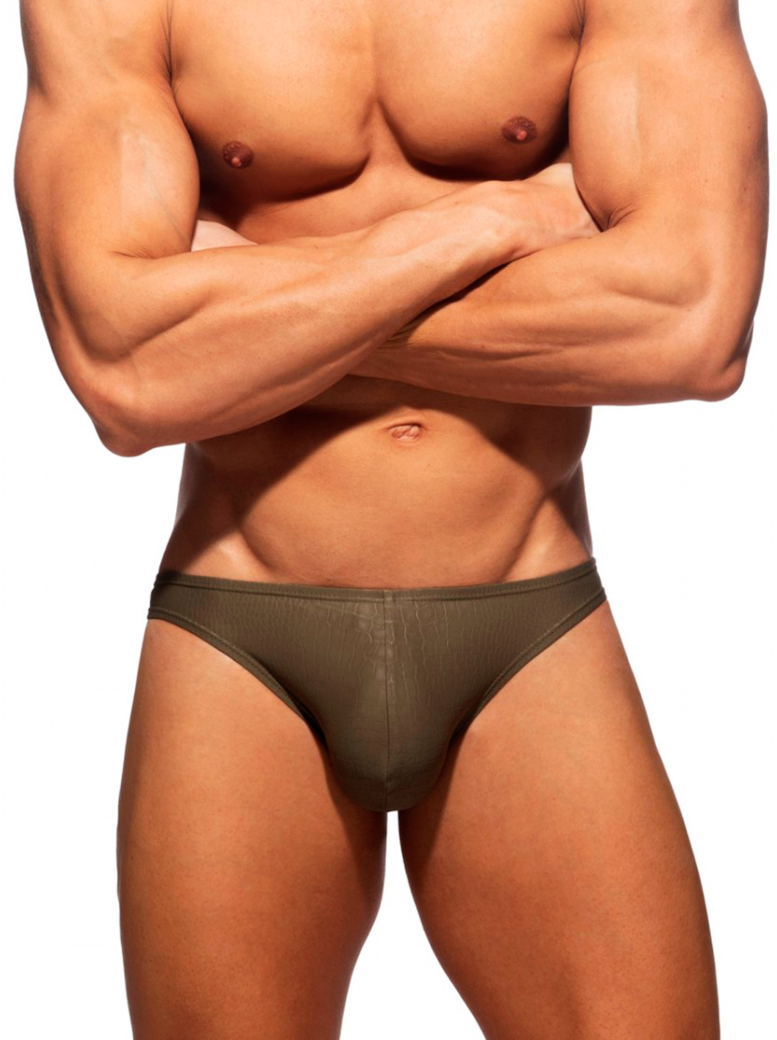 Slip con Estampado de Reptil - Verde