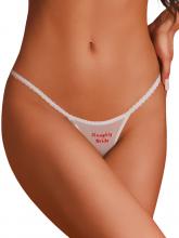Obsessive Tanga Abierta Con Frase “Naughty Bride” - Weddya Bride – imagen 2