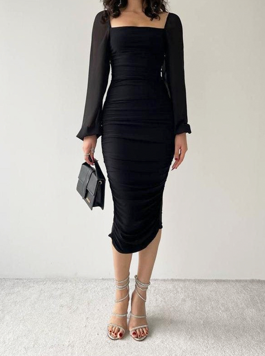 Vestido Amália - Negro