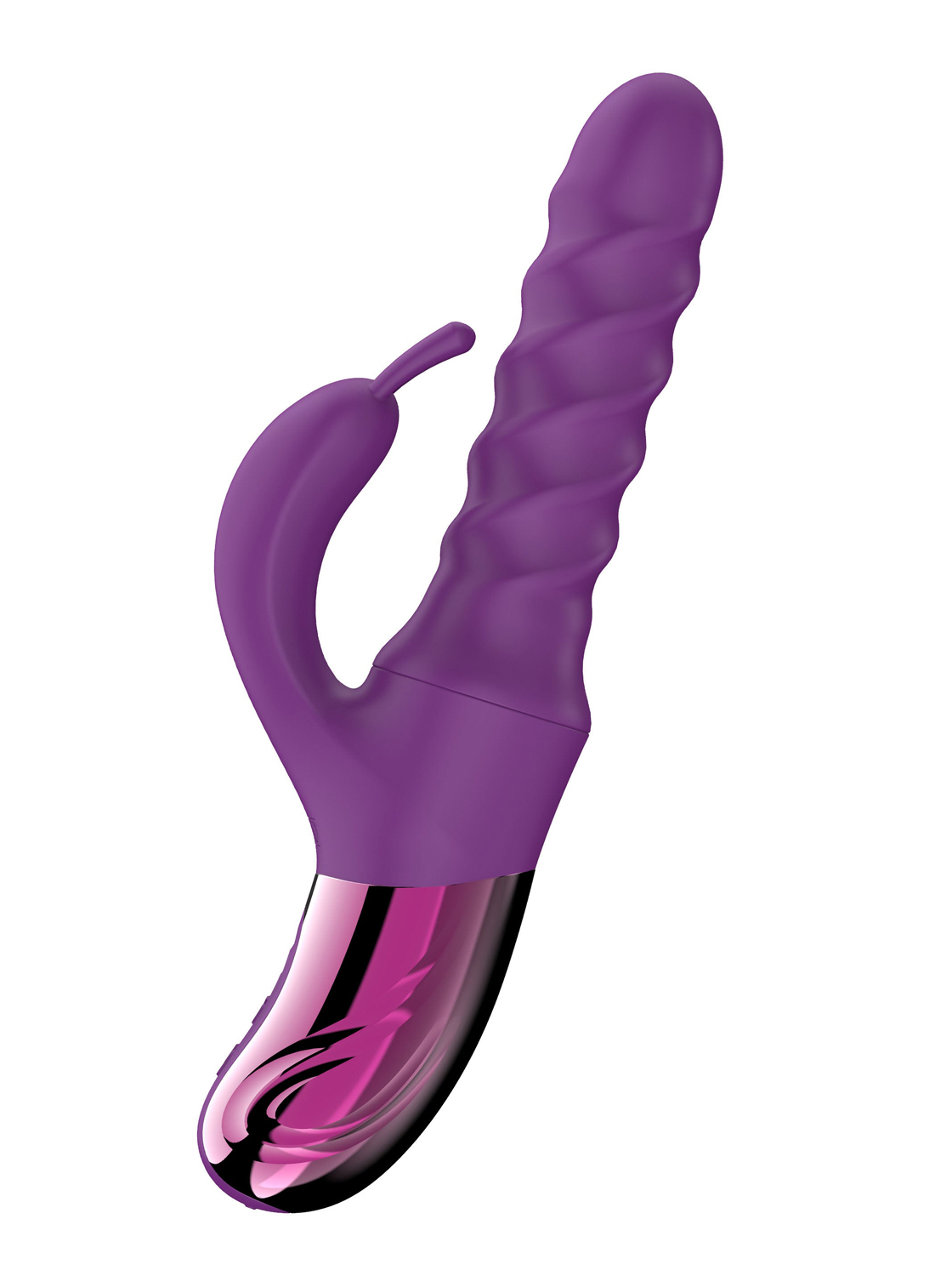 Vibrador Vaivén con Rotación y Estrías - Swirl
