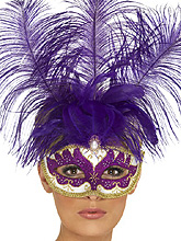Máscara Veneziana - Roxo