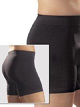 Men's Push-Up Boxer Shorts - Black