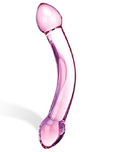 Consolador Double Trouble Gläs - 19cm