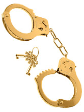 Golden Metal Handcuffs