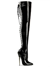 Botas XL Tacão Fino - Negro