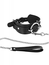 Collar With Leash - 4.5cm