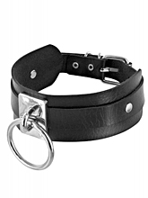 Collar Ancho BDSM con Anilla