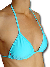 Top Bikini Brasileiro médio - Azul Turquesa