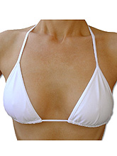 Top Bikini Brasileño medio - Blanco